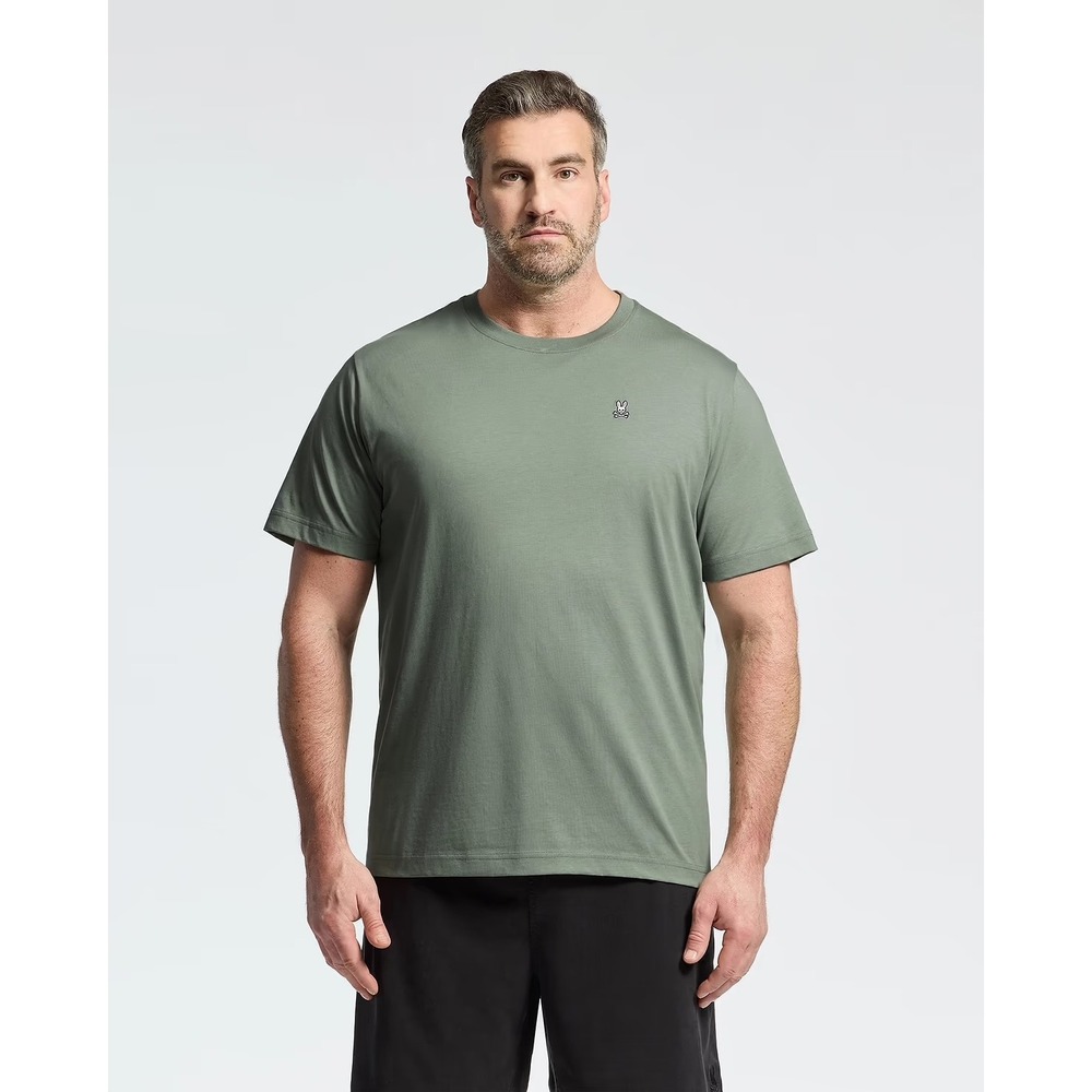 Psycho Bunny T-Shirt Mens 5XL Green Pima Cotton Embroidered Logo Short Sleeve